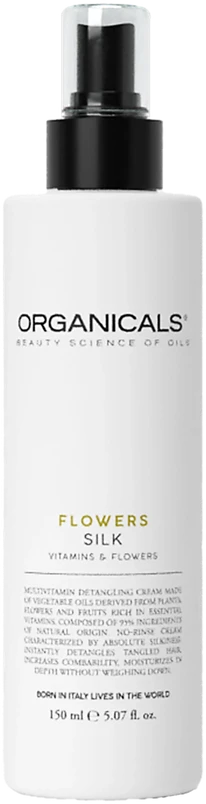 Organicals Flowers Silk Kreminis glotninantis kremas plaukams, 150 ml