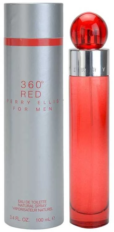 Perry Ellis 360 Raudona EDT tualetinis vanduo vyrams, 100 ml