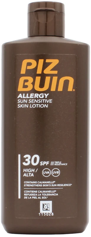 Antialerginis losjonas nuo saulės Piz Buin, SPF30, 200 ml