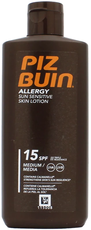 Antialerginis losjonas nuo saulės Piz Buin, SPF15, 200 ml