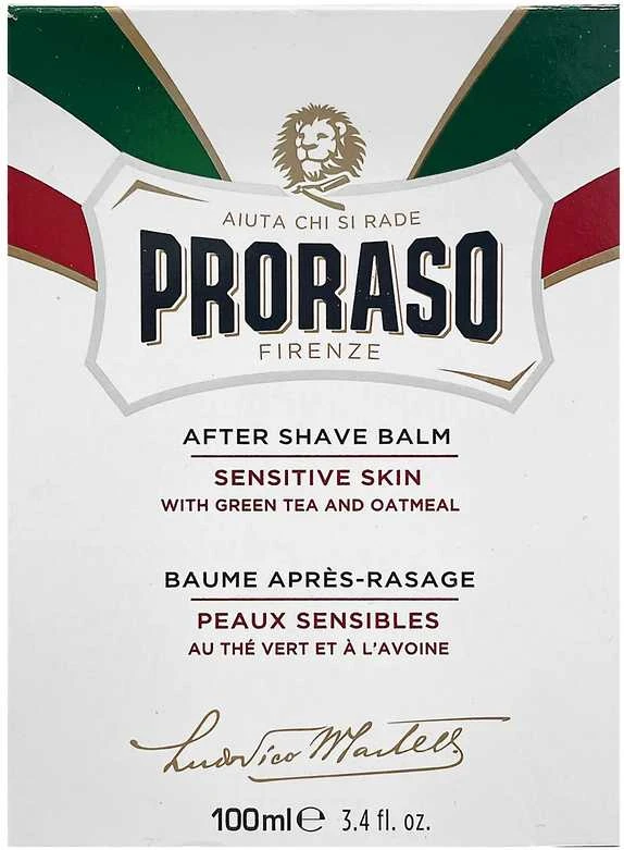 Jautrios odos balzamas po skutimosi Proraso White Line After Shave Balm, 100 ml