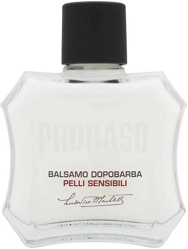 Jautrios odos balzamas po skutimosi Proraso White Line After Shave Balm, 100 ml
