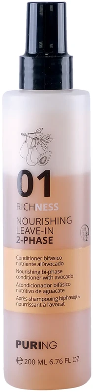 Purity PURING 01 Richness maitininantis nenuplaunamas 2 fazių kondicionierius 200 ml