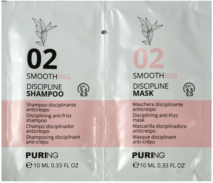 PURING 02 Smoothing Discipline Šampūnas + Mask 10+10ml