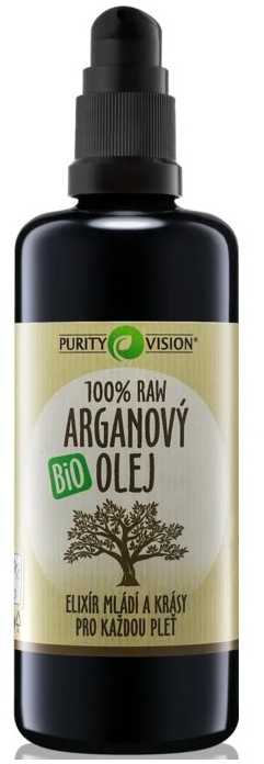 Purity Vision Argan Raw Bio Oil veido aliejus unisex, 100 ml