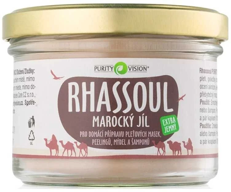 Purity Vision Moroccan Clay Rhassoul veido kaukė unisex, 200 g