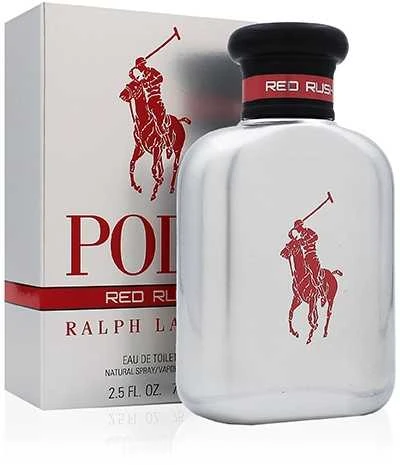Ralph Lauren Polo Raudona Rush EDT tualetinis vanduo vyrams, 75 ml