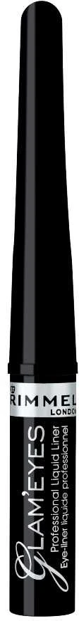 Rimmel London Glam Eyes Profesional Liquid Liner skystas akių pravedimas 001