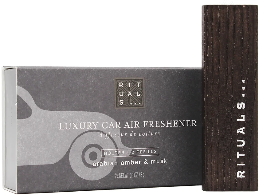 Automobilio kvepalų rinkinys Arabian Amber & Musk (laikiklis + 2x3 g papildymas) Rituals Homme Life Is A Journey Car Perfume
