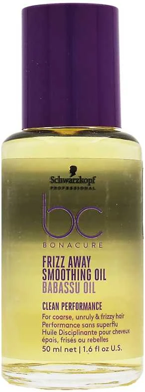 Glotninamasis plaukų aliejus Schwarzkopf Professional Bonacure Frizz Away Smoothing Oil with Babassu Oil 50ml