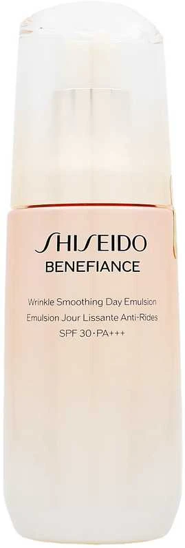 Shiseido Benefiance Wrinkle Smoothing Day Emulsion drėkinamoji emulsija nuo raukšlių, 75 ml