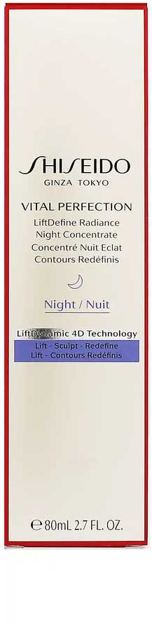 Naktinis serumas Shiseido Vital Perfection LiftDefine Radiance Night Concentrate, 80 ml
