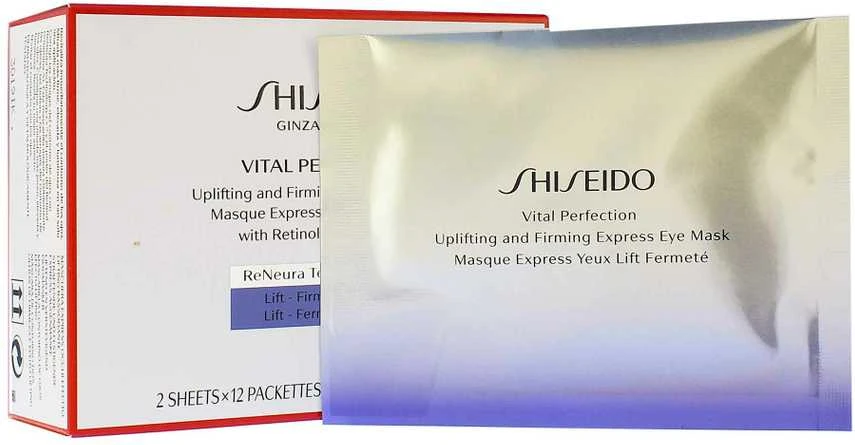 Shiseido Vital Perfection Uplifting And Firming Express Eye Mask stangrinamoji paakių kaukė, 12 vnt.