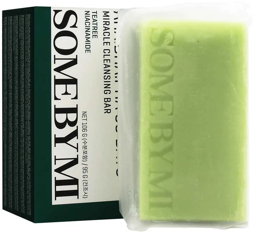 Some By Mi AHA BHA PHA 30 Days Miracle Cleansing Bar kietas prausiklis veidui su rūgštimis, 106 g