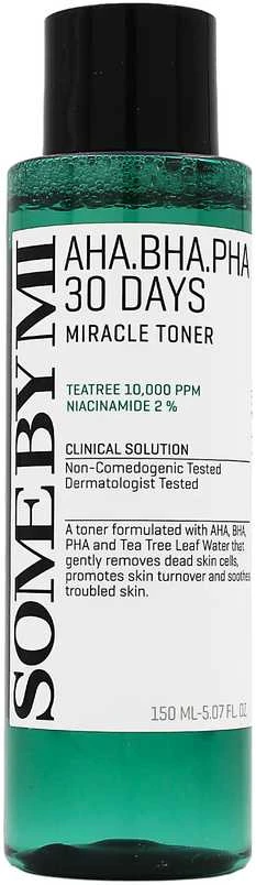Veido tonikas SOME BY MI AHA-BHA-PHA 30 DAYS MIRACLE TONER [150ml]-150ml