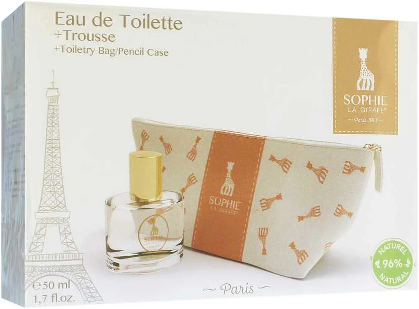 Sophie La Girafe Sophie La Girafe EDT rinkinys vaikams (EDT 50 ml + Kosmetinis krepšelis)