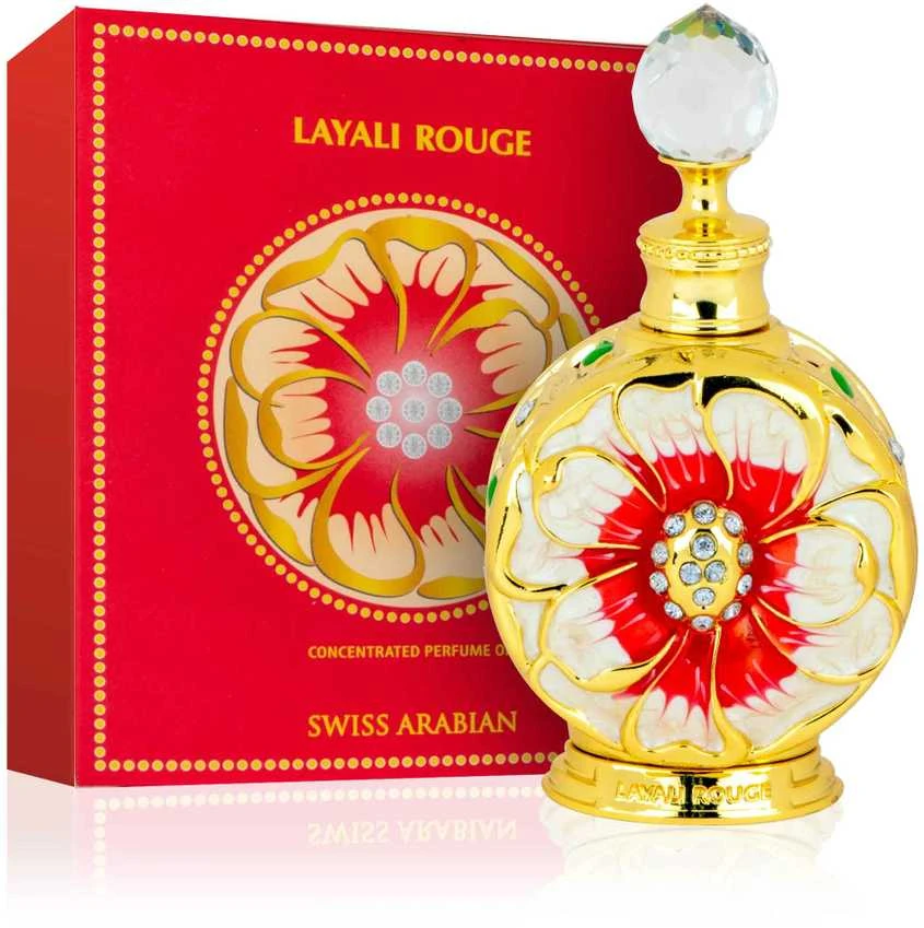 Kvepalai moterims Swiss Arabian Layali Rouges, koncentruotas kvepalų aliejus, 15 ml