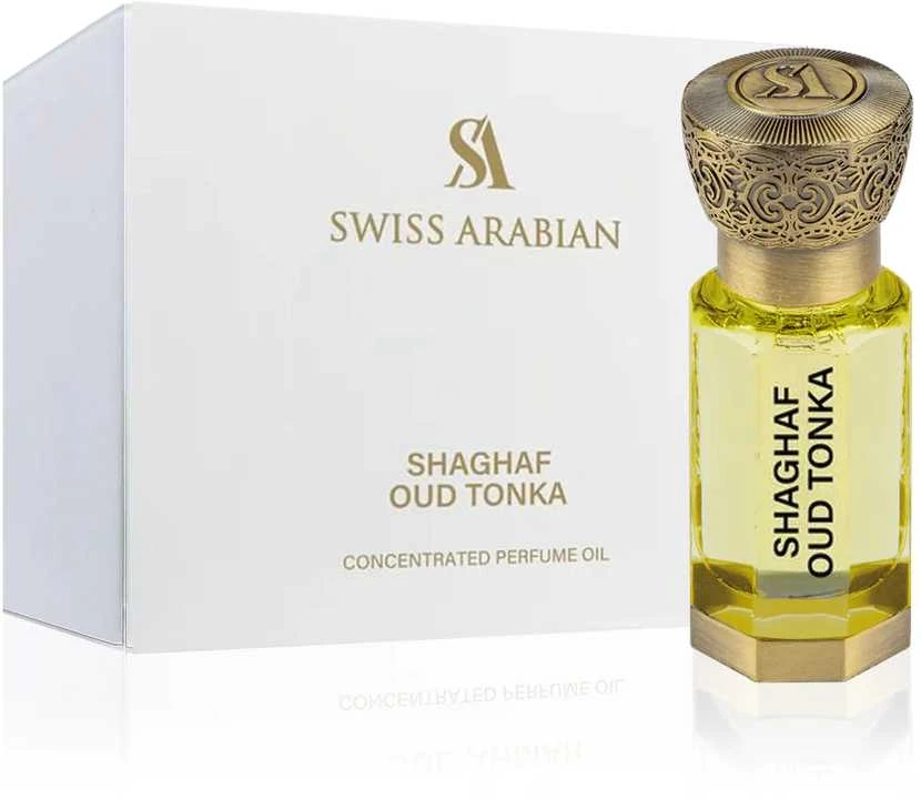 Swiss Arabian Šveicarijos arabiškasis Shaghaf Oud Tonka kvapusis aliejus 12 ml (unisex)