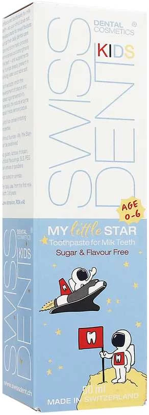 „Swissdent Kids My Little Star“ dantų pasta vaikams nuo 0 iki 6 metų, 50 ml
