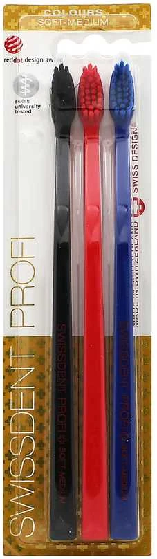 Swissdent Profi Dantų šepetėlis, 3 pc