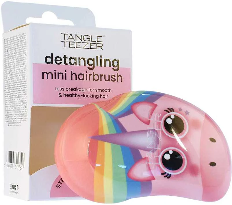 Vaikiškas šepetys plaukams Tangle Teezer The Original Mini Rainbow Unicorn