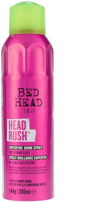 Tigi Bed Head Headrush Superfine Shine Purškiklis plaukų priemonė suteikianti spindesio 200ml