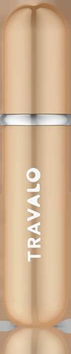 Travalo Classic HD Gold pildomas kvepalų buteliukas (atomaizeris), 5 ml