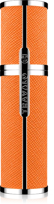 Travalo Milano Oranžinis pildomas kvepalų buteliukas (atomaizeris), 5 ml