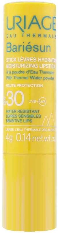 Uriage Bariésun Moisturizing Lipstick Lūpų balzamas SPF 30 nuo saulės saugantis lūpų balzamas, 4 g
