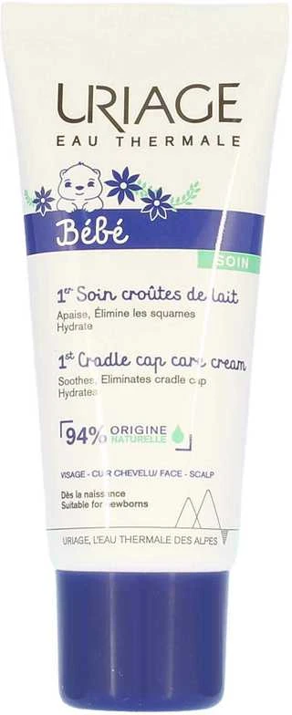 Uriage Bébé 1st Cradle Cap Care kremas kūdikių pleiskanų luobelei šalinti 40ml