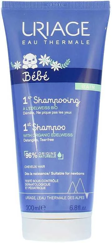 Uriage Baby 1st Šampūnas Extra Gentle valomasis šampūnas kūdikiams, 200 ml