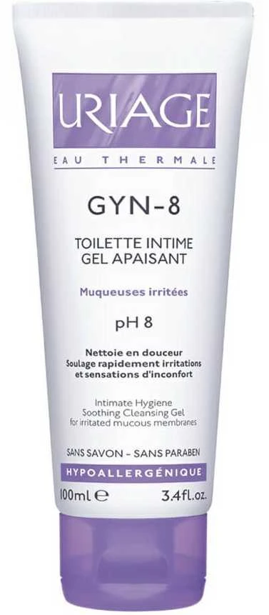 "Uriage Gyn-8" raminamasis valomasis gelis intymiai higienai 100ml