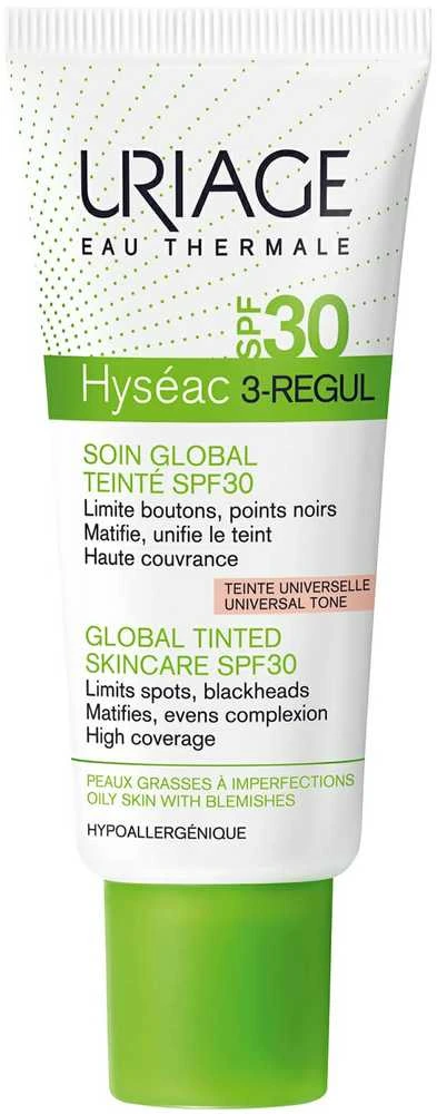 Uriage Hyséac 3-Regul Global Tinted SPF 30 veido kremas, 30 ml