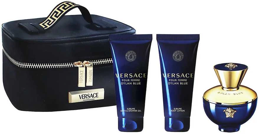 Kvepalų rinkinys moterims Versace Dylan Blue Pour Femme (EDP, 100 ml + kūno losjonas, 100 ml + dušo želė, 100 ml)