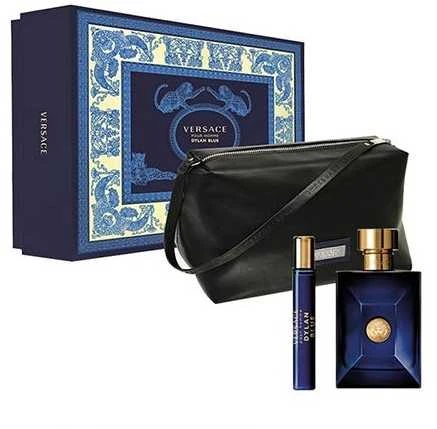 Kvepalų rinkinys vyrams Versace Dylan Blue Pour Homme (EDT, 100 ml + EDT, 10 ml + kosmetinė)