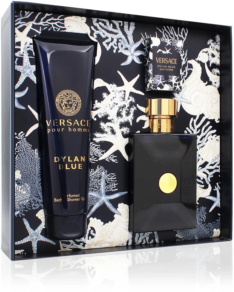 Kvepalų rinkinys vyrams Versace Dylan Blue Pour Homme (EDT, 100 ml + EDT, 5 ml + dušo želė, 150 ml)