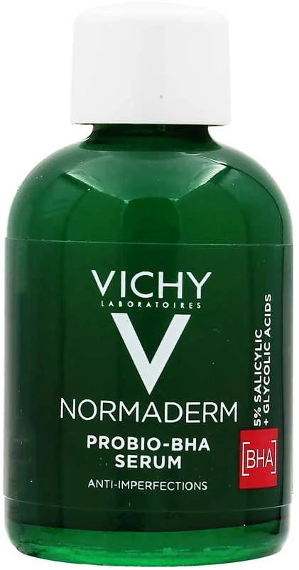Vichy Normaderm Probio-BHA Serumas serumas aknės pažeistai odai, 30 ml