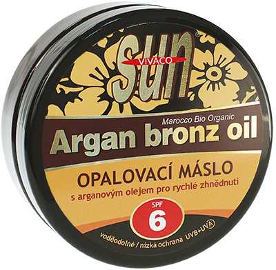 „Vivaco Sun Vital“ apsauginis sviestas nuo saulės su organiniu argano aliejumi SPF 6