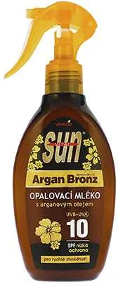 Vivaco Sun Vital Argan Bronz SPF 10 apsauginis losjonas, skatinantis greitesnį įdegį, 200 ml
