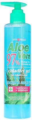 Vivaco VivaPharm Aloe Vera vėsinamasis gelis po saulės priežiūros unisex, 250 ml
