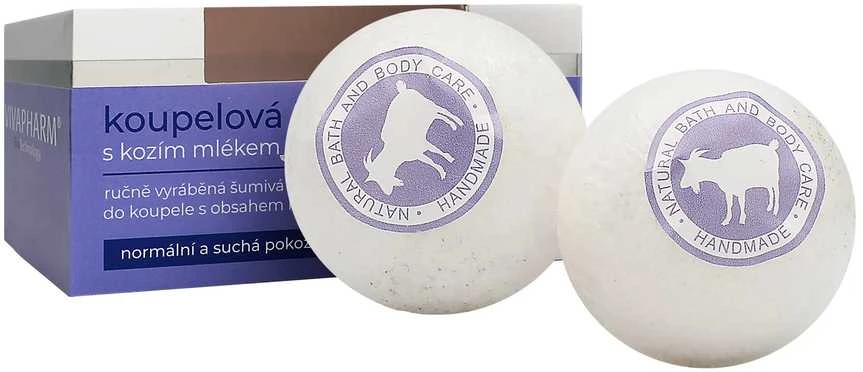 VivaPharm Kozí vonios bomba su ožkos pienu 2 x 75 g