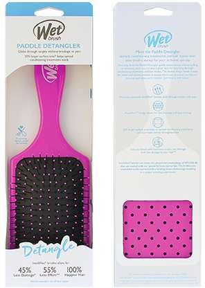Wet Brush Wet Wet Paddle Detangler Large - Rožinė