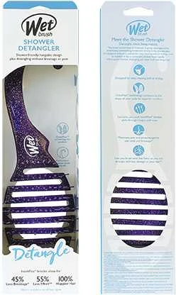 Wet Brush Wet Wet Shower Detangler - Glitter Violetinė