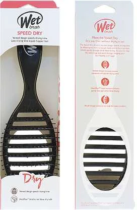 Wet Brush Šlapias teptukas „Wet Speed Dry“ – Juodas