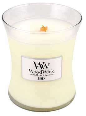 WoodWick Aromatinė žvakė (Linen), 275 g