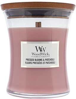 WoodWick Aromatinė žvakė (Pressed Blooms & Patchouli), 275 g