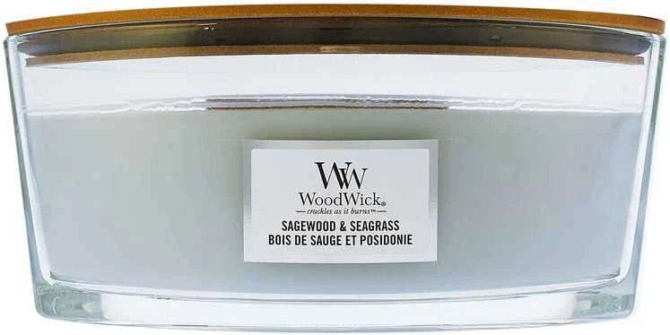 WoodWick Aromatinė žvakė (Sagewood & Seagrass), 453,6 g