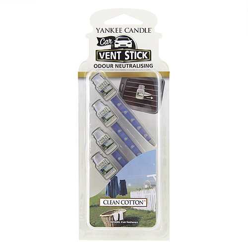 Yankee Candle automobilio ventiliacijos žvakė su medvilniniu valikliu, 28 g