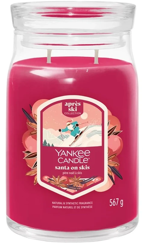 Yankee Candle Signature Santa On Skis žvakė didelė, 567 g