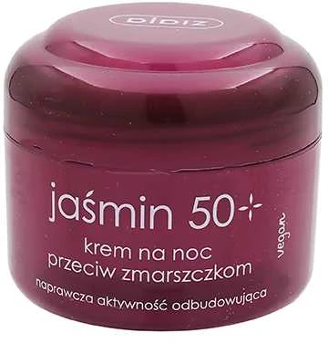 Ziaja Jasmine Night Skin Kreminis naktinis veido kremas nuo raukšlių, 50 ml